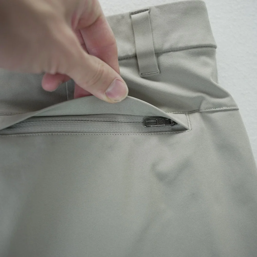 Lululemon Commission Short 9 Light Khaki Tan Mens Size 36 Golf Casual Chino